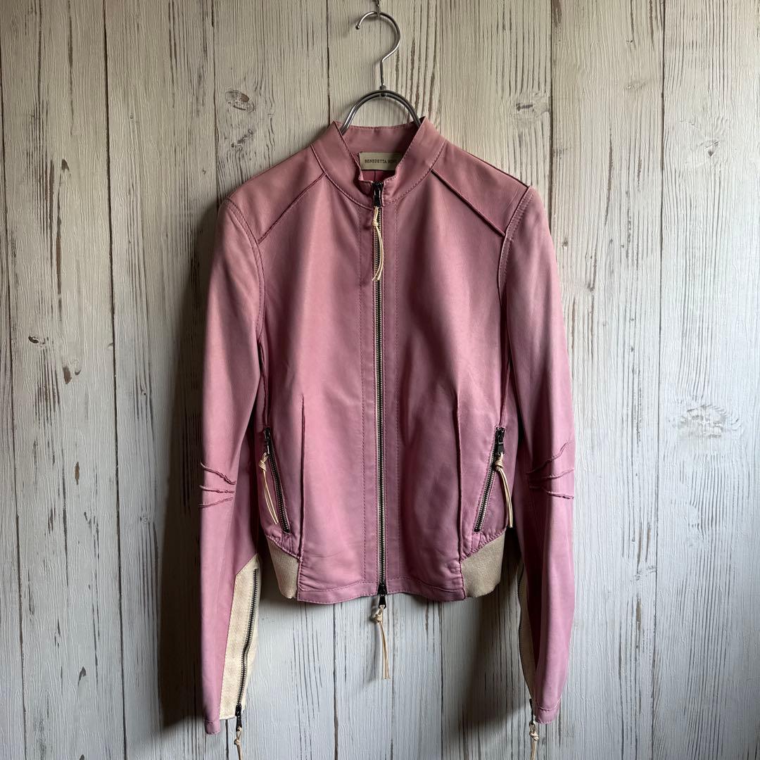 BENEDATTA NOVI ピンクレザージャケット