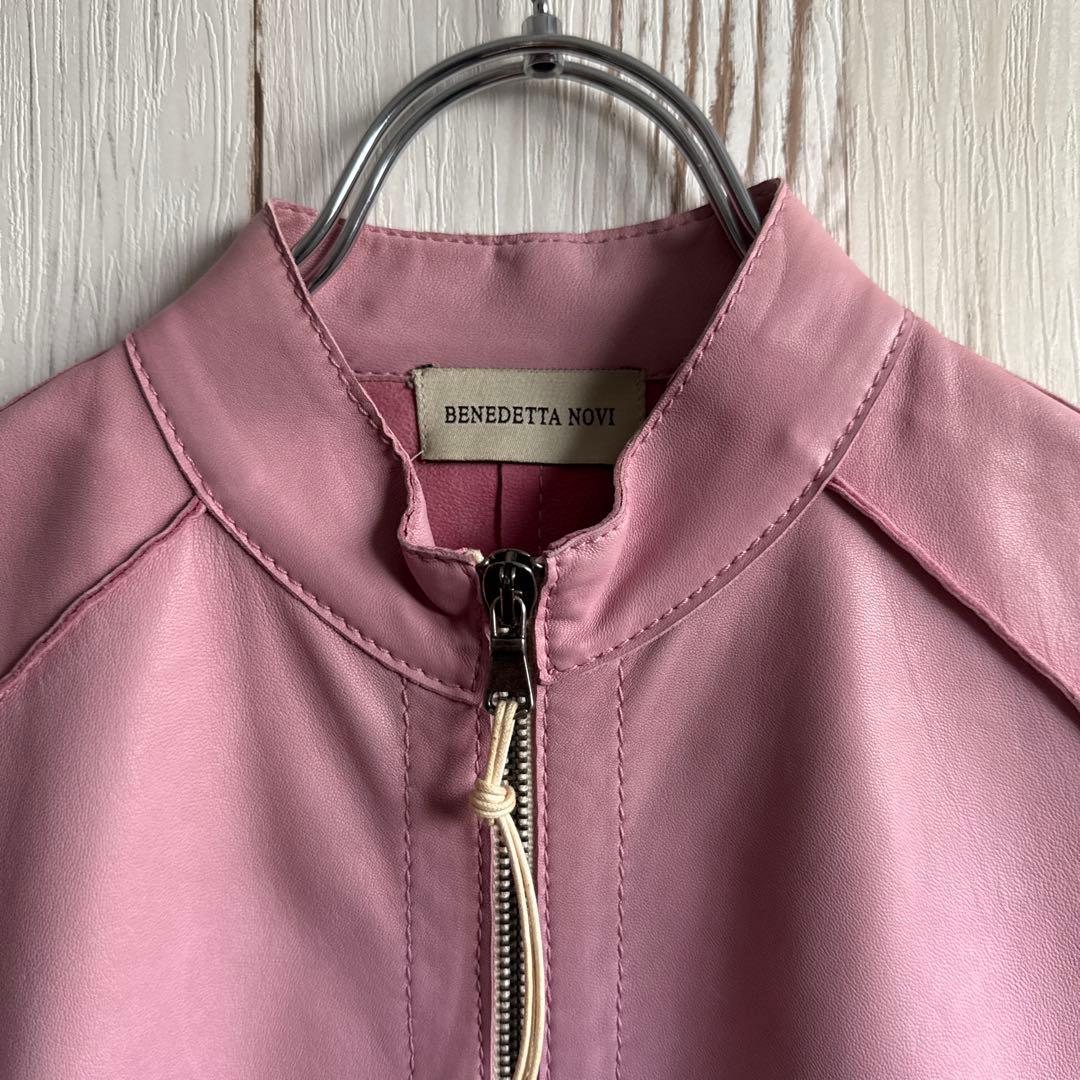 BENEDATTA NOVI ピンクレザージャケット