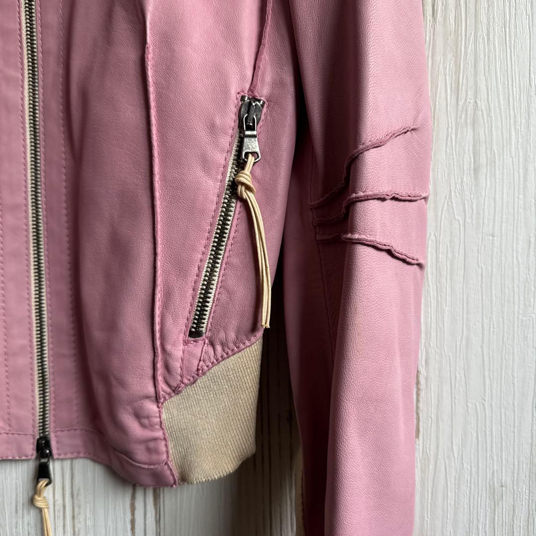 BENEDATTA NOVI ピンクレザージャケット