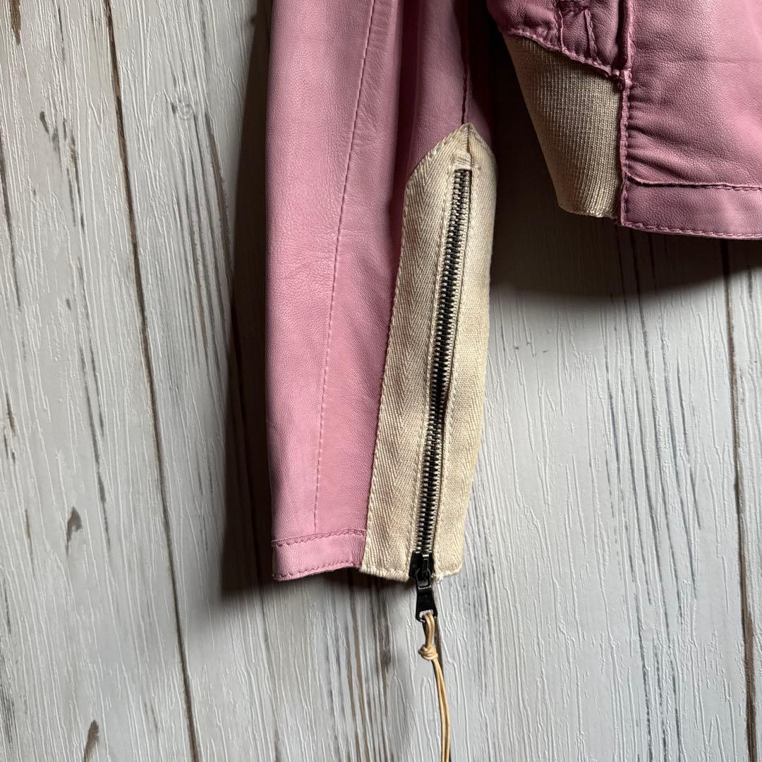 BENEDATTA NOVI ピンクレザージャケット