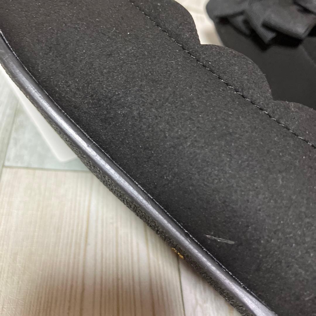 アンドラブ ＆LOVE 沢山のリボン ビジュー付きストラップベルト