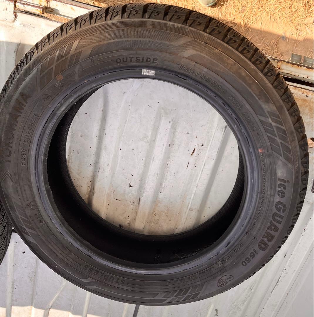 155/65R14 YOKOHAMA スタッドレス　4本セット