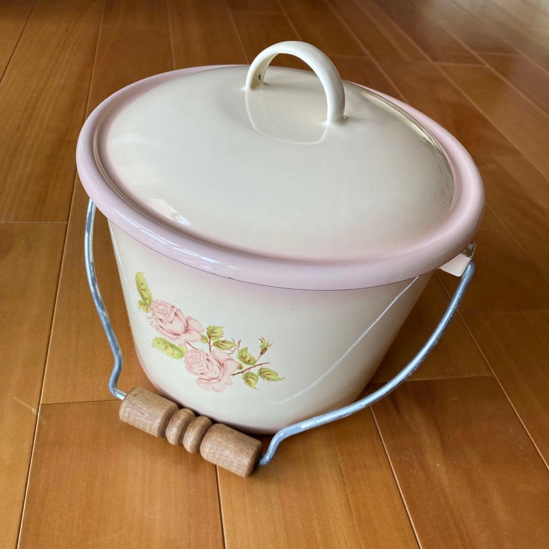 旧イマン　ダイアナローズ　蓋付きバケツ　メルカリ用
