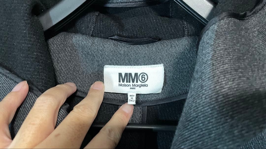 MM6 Maison Margiela フード付きチェスターコート