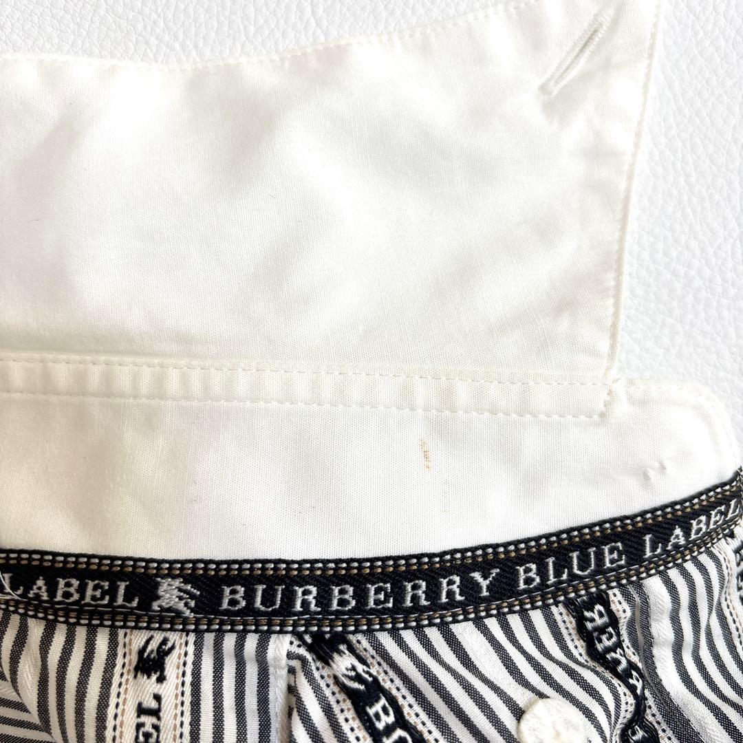 バーバリー ブルーレーベル シャツ リボン ボウタイ ブラウス 38 M