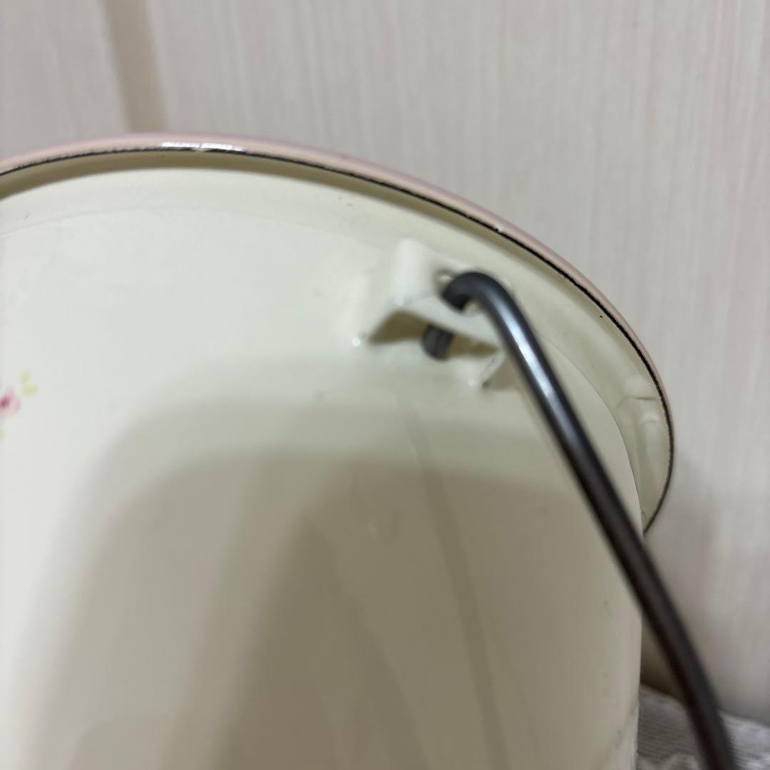 イマン　ローズバスケット　ホーロー製ミニバケツ缶