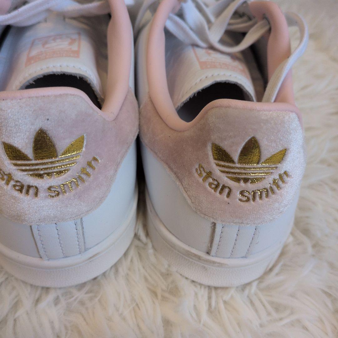 25cm　スタンスミス　新品　ホワイト/ピンク アディダス