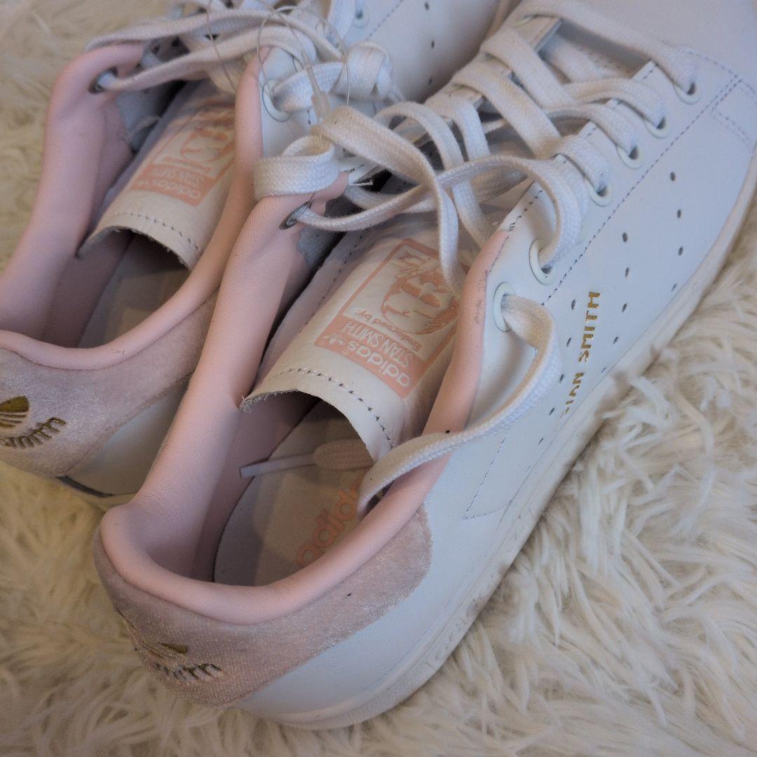 25cm　スタンスミス　新品　ホワイト/ピンク アディダス