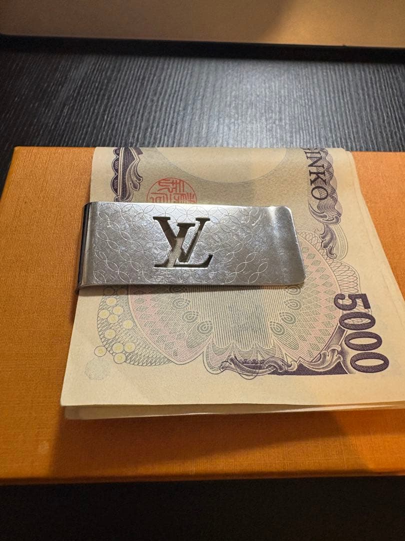 ルイヴィトン M65041 ビルクリップ シャンゼリゼ マネークリップ　箱付き