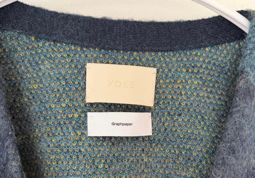 トップス YOKE for Graphpaper JACQUARD CARDIGAN