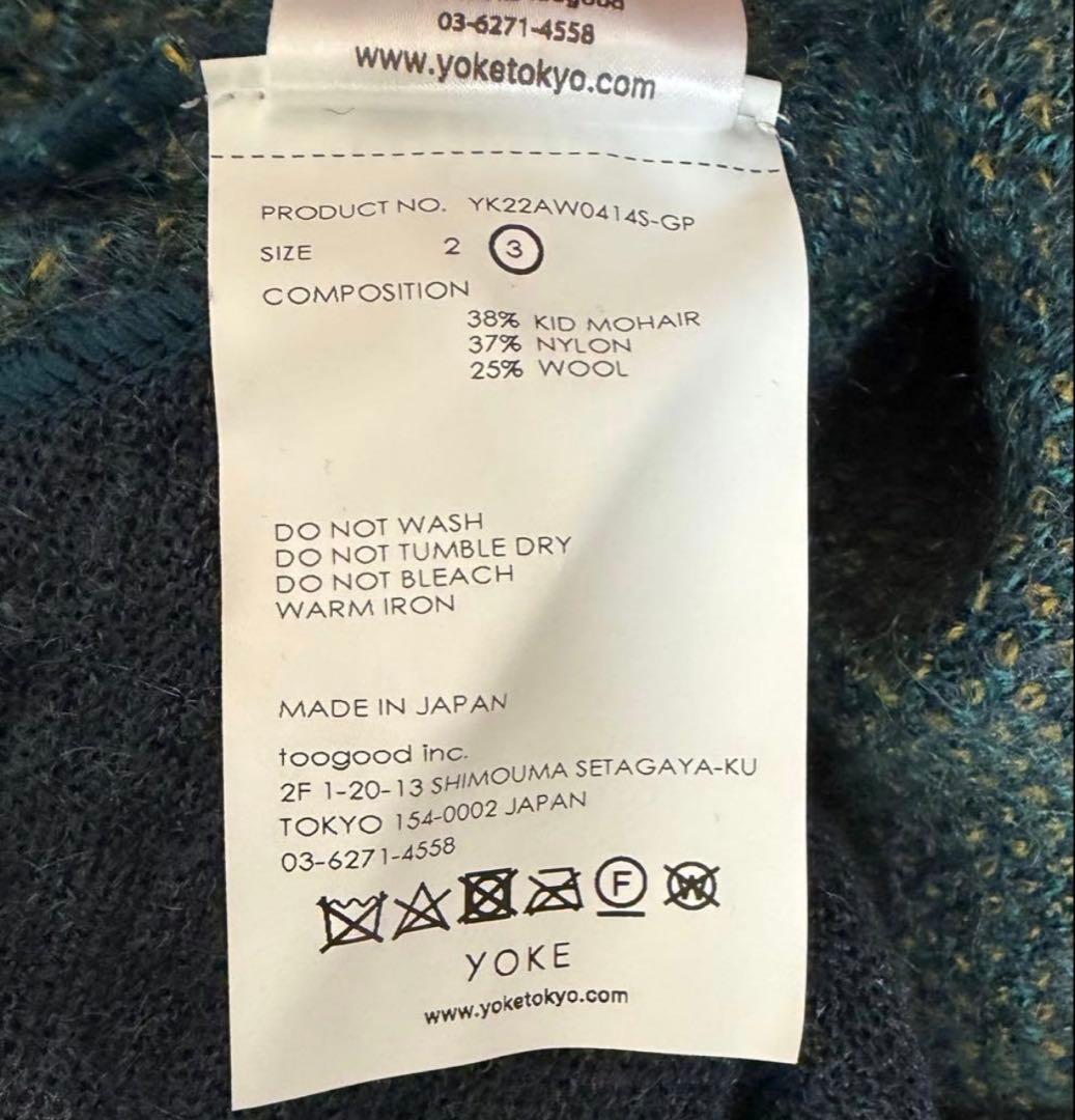 トップス YOKE for Graphpaper JACQUARD CARDIGAN