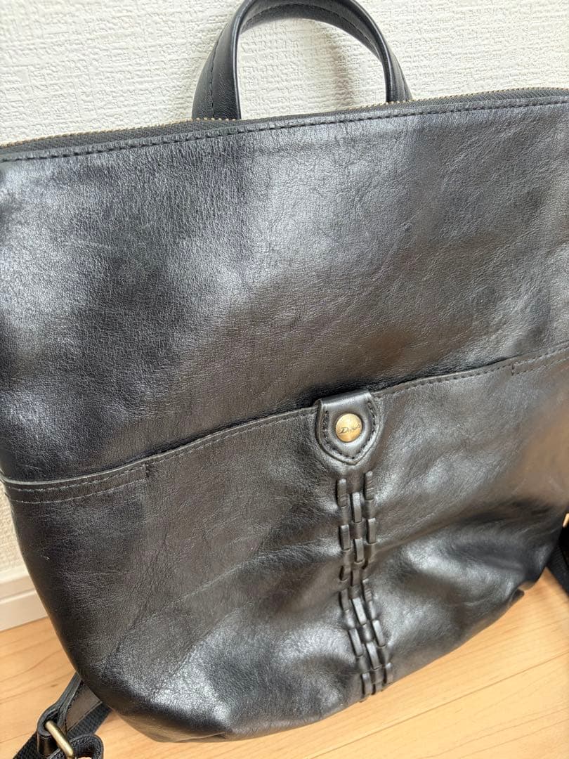 Dakota ダコタ　ブラック レザー リュック