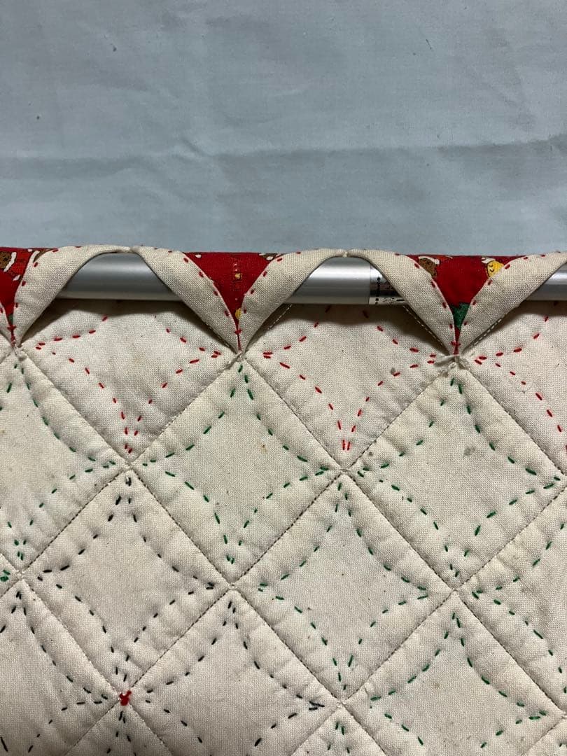 ハンドメイド　パッチワーク　タペストリー　クリスマス