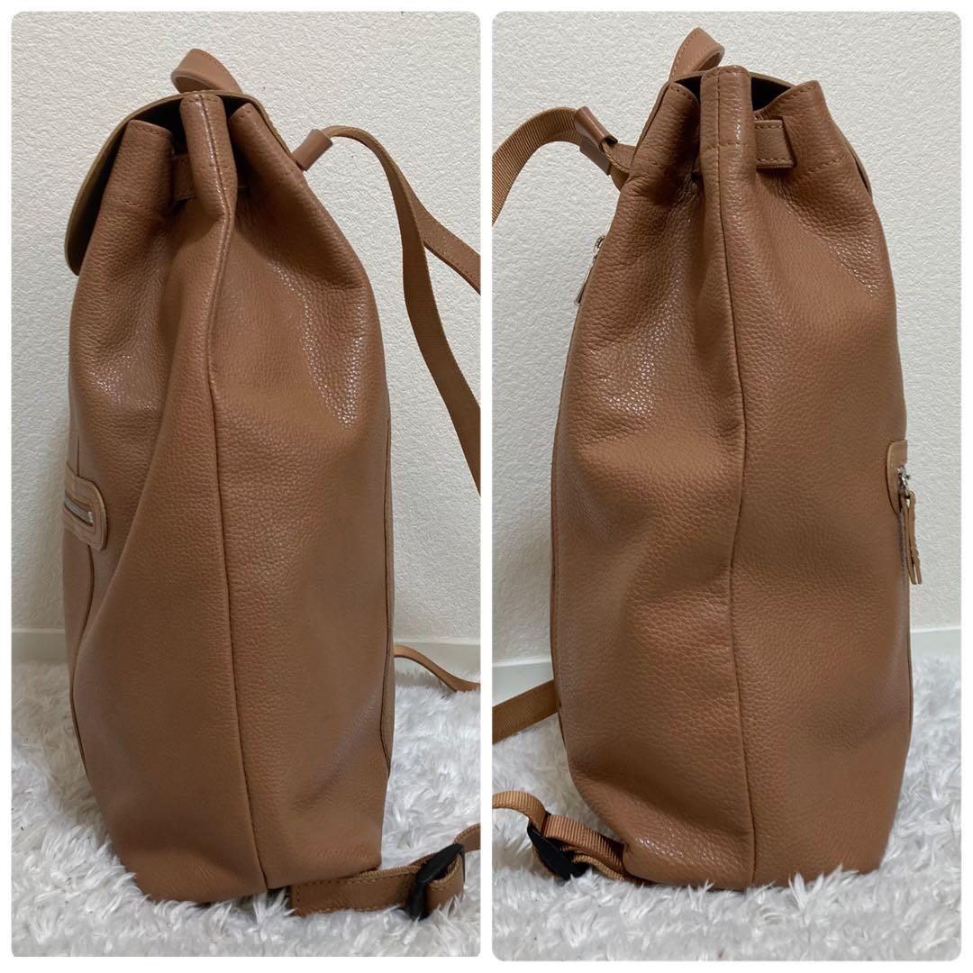 美品♡ ロンシャン ル フローネ レザー リュック バックパック ブラウン