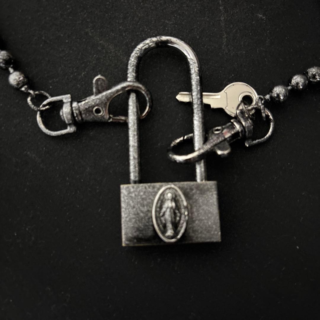 JeanPaul GAULTIERボールチェーンネックレス　マリア南京錠