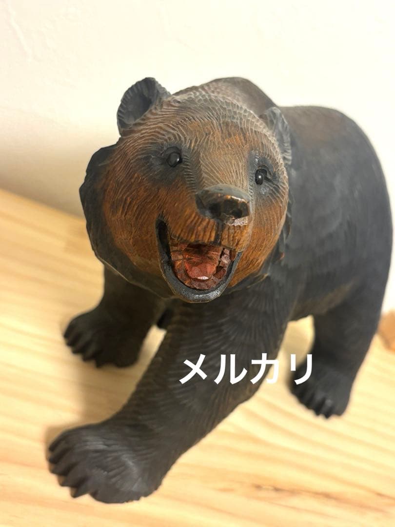 北雪　木彫りの熊　北海道　八雲