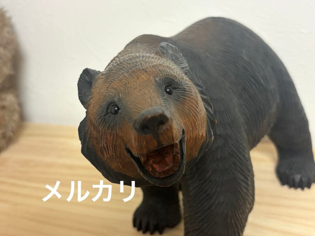 北雪　木彫りの熊　北海道　八雲