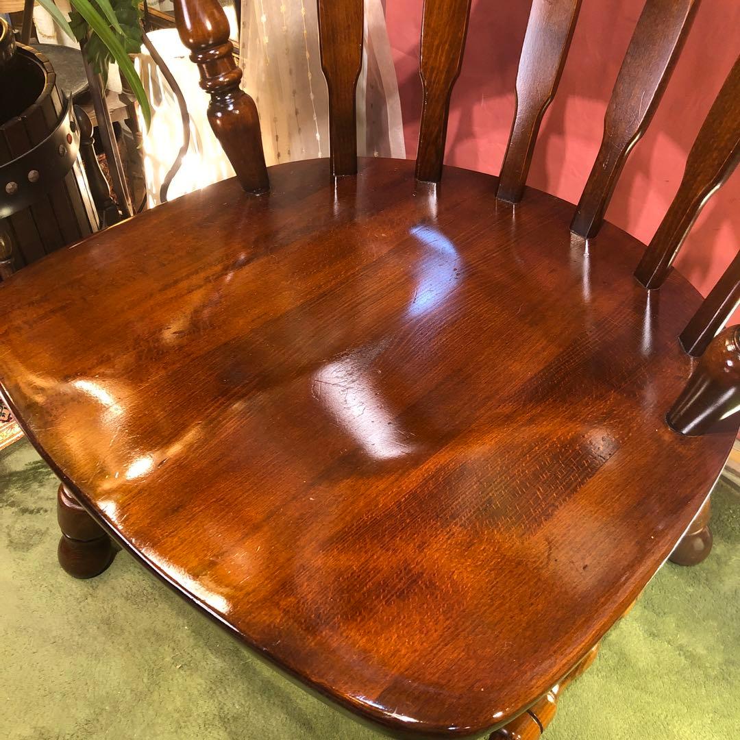 myg52 　70,s ヴィンテージ L ２　ブナ無垢材　アームチェア