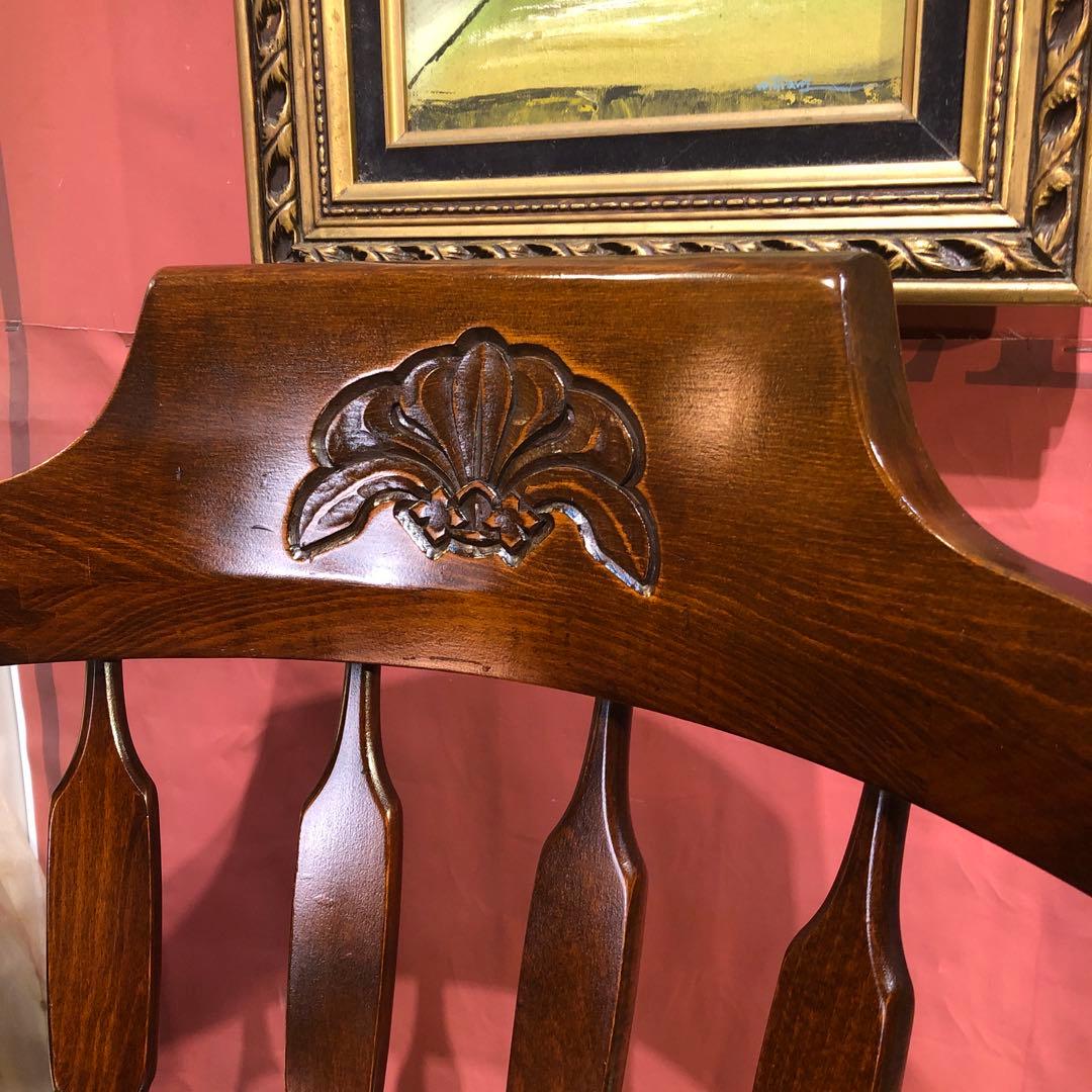 myg52 　70,s ヴィンテージ L ２　ブナ無垢材　アームチェア