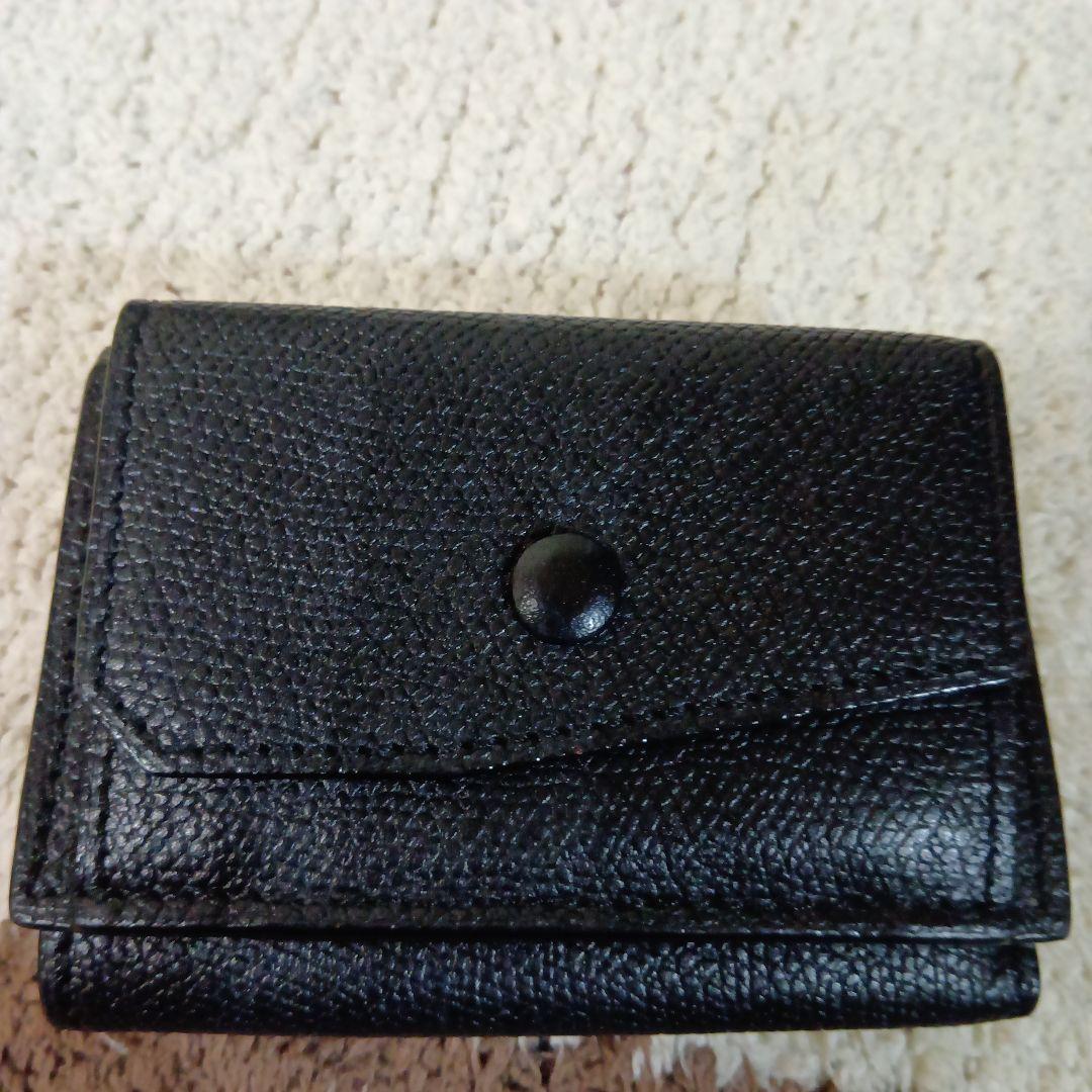 Valextra ブラック 三つ折り財布