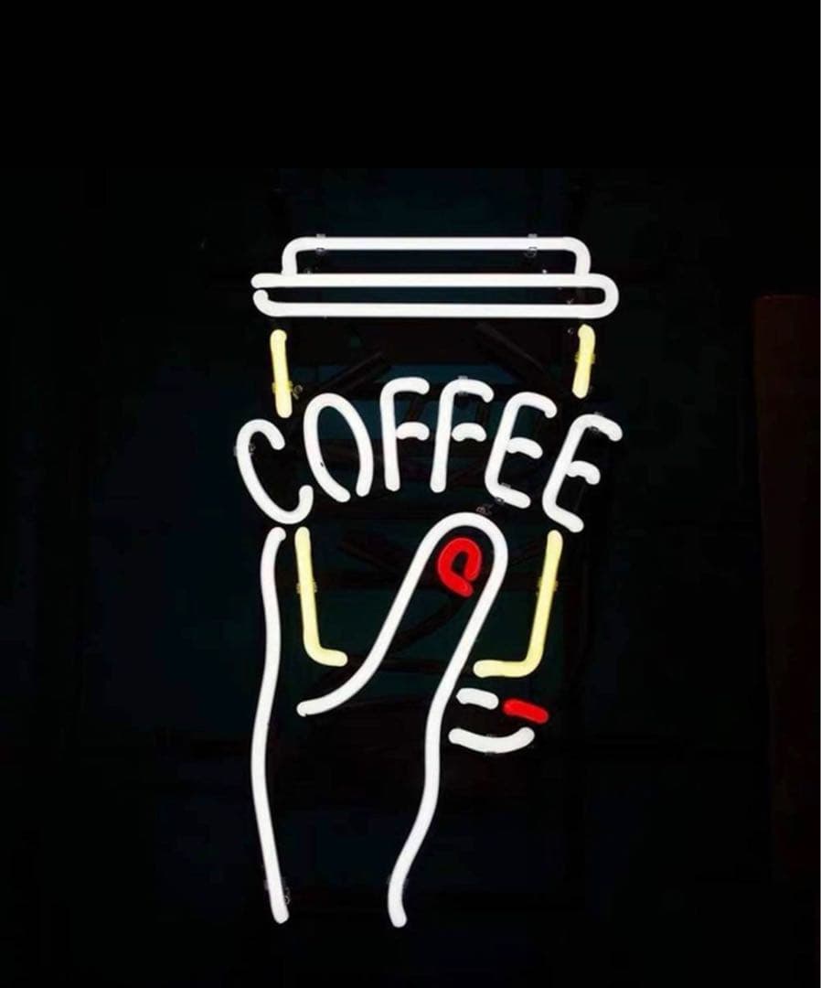 オリジナル　NEON ネオンサイン カップカフェ 看板 オーダーメイド　ネオン管