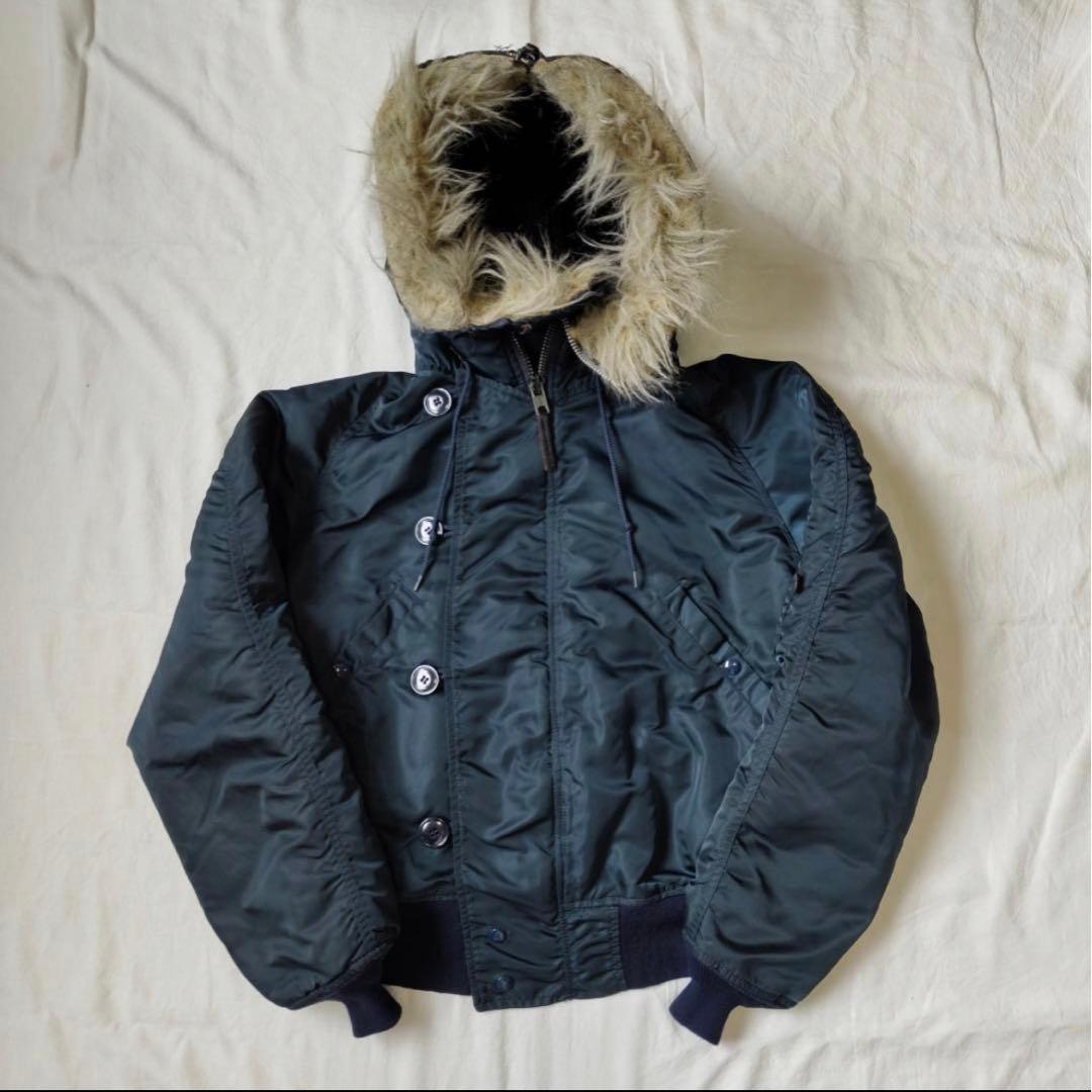 90s アメリカ製 アルファalpha N2-B フライトジャケット N2B M