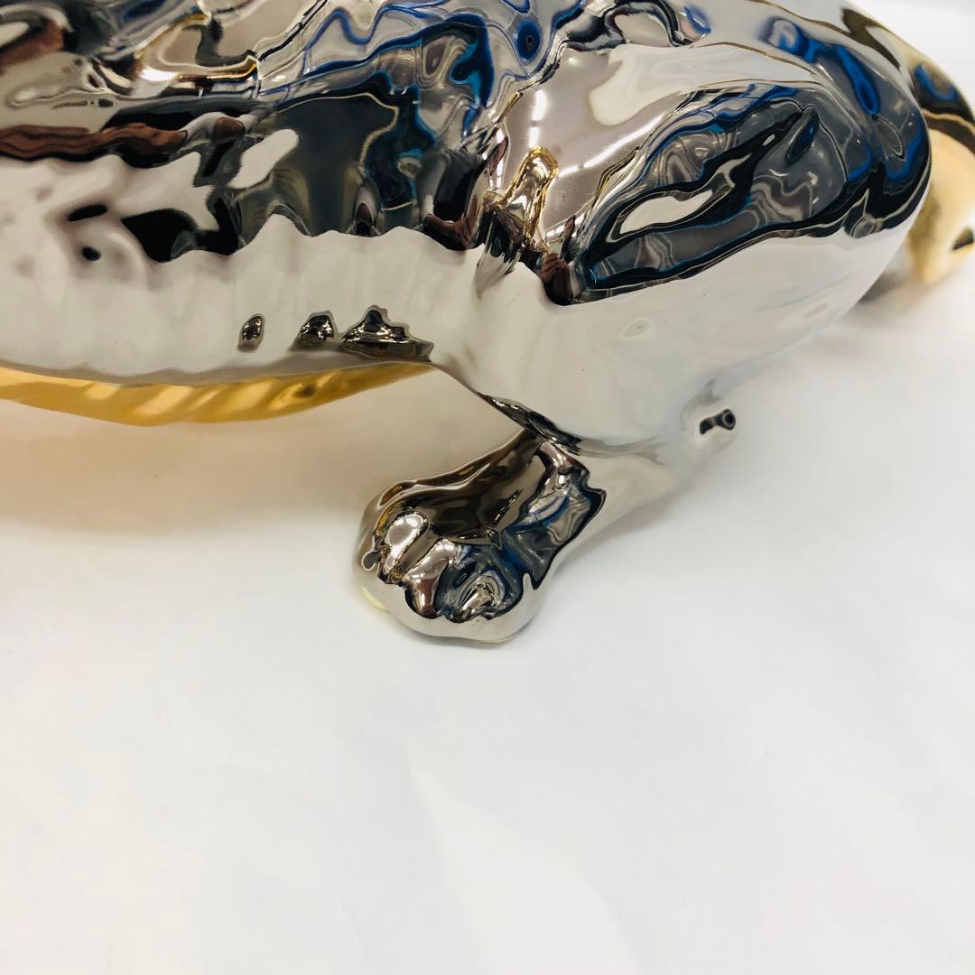 アウラ AHURA オブジェ ライオン ヨーロピアン　イタリア　金彩