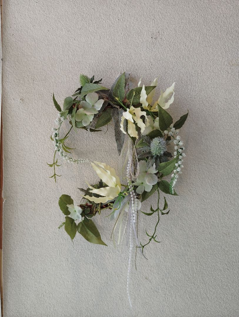 ナチュラル アーティフィシャルフラワーリース