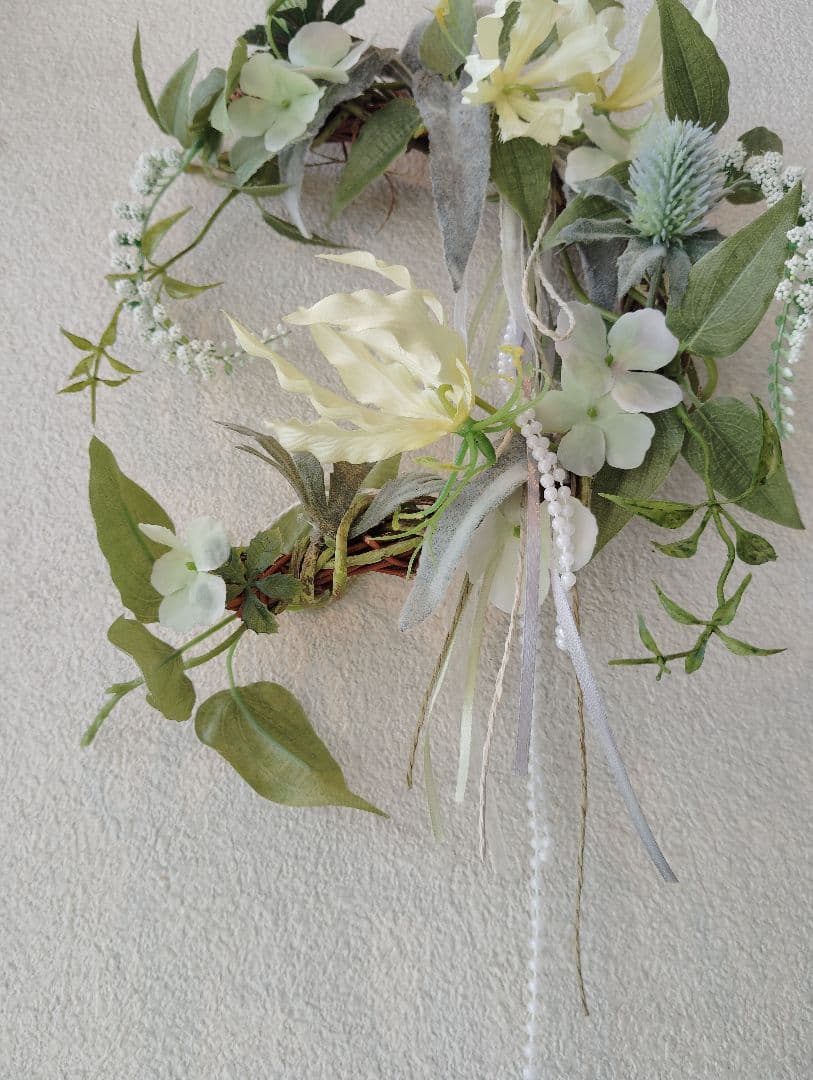 ナチュラル アーティフィシャルフラワーリース