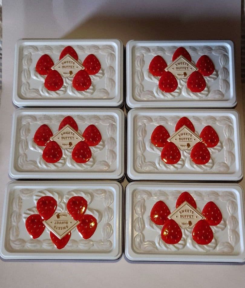 Mary's 　メリーチョコレート　2024 イオン限定　いちご缶　いちごポーチ