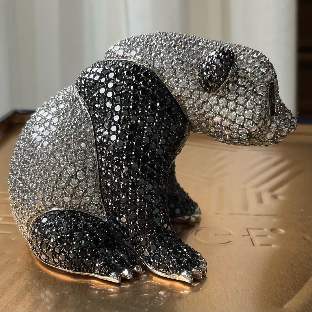 キュービックジルコニア　置物　コレクション　シルバー925　ブラック