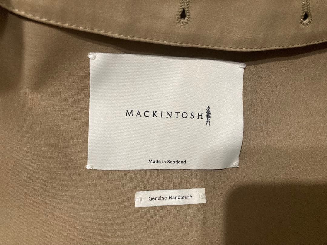 マッキントッシュ ダンカン ゴム引き ベージュ ダンケルド ステンカラーコート