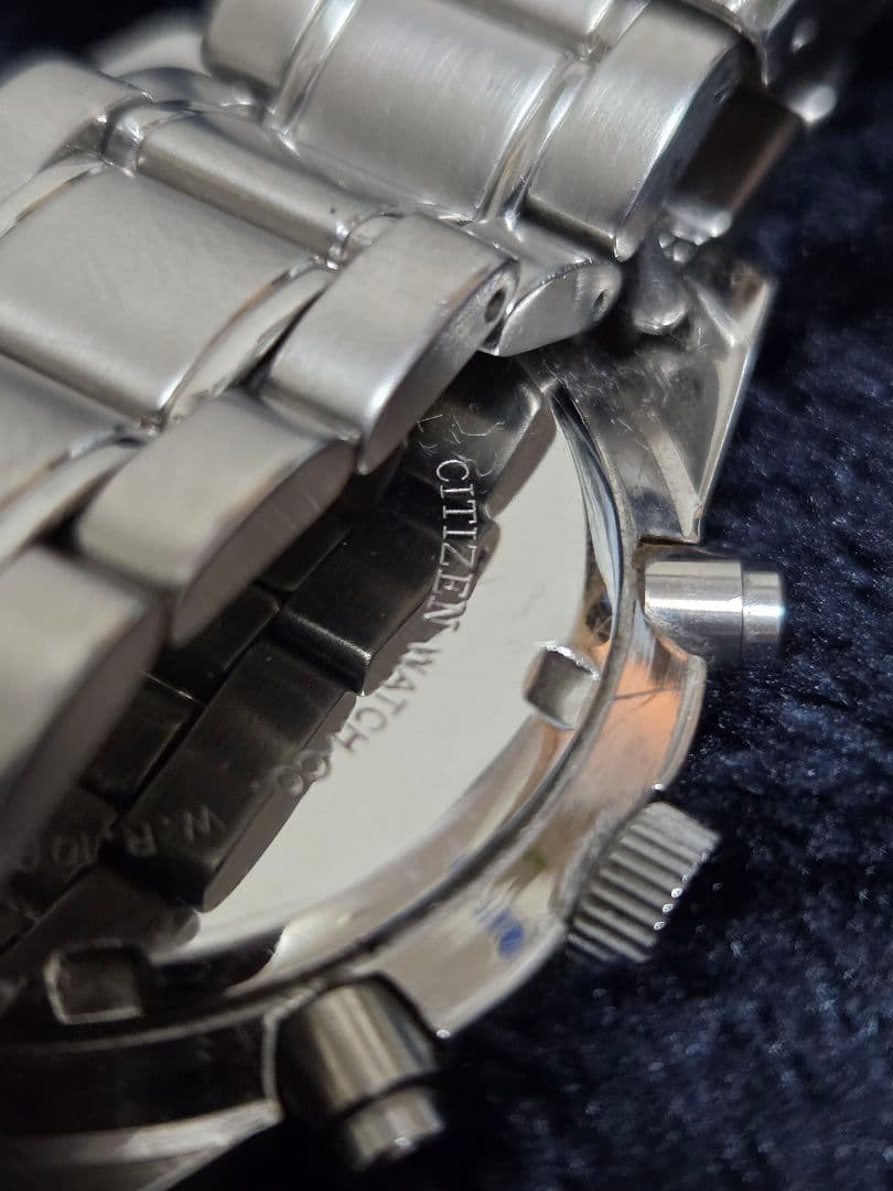 て*つ様 CITIZEN シチズン スピードマスター クロノグラフ パンダ