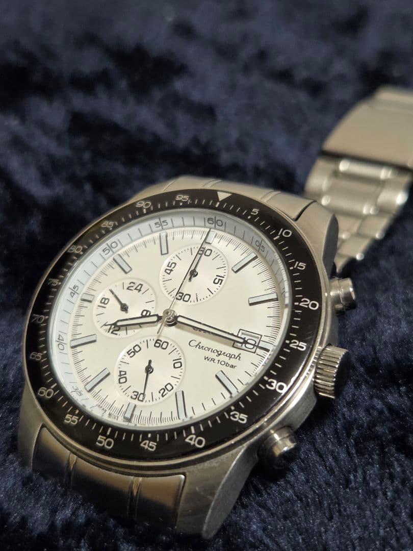 て*つ様 CITIZEN シチズン スピードマスター クロノグラフ パンダ