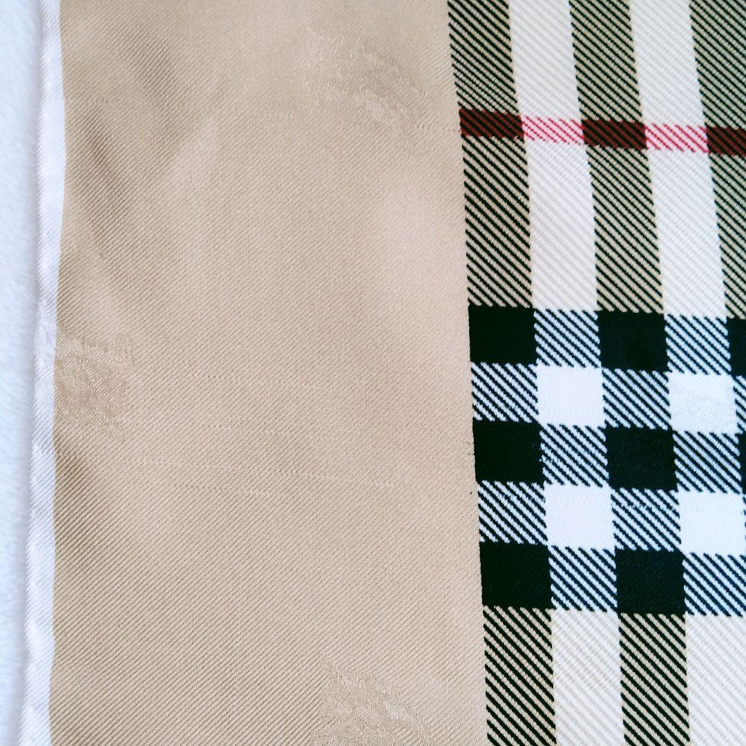 希少 美品✨️ バーバリー 大判スカーフ ノバチェック シャドーホース シルク