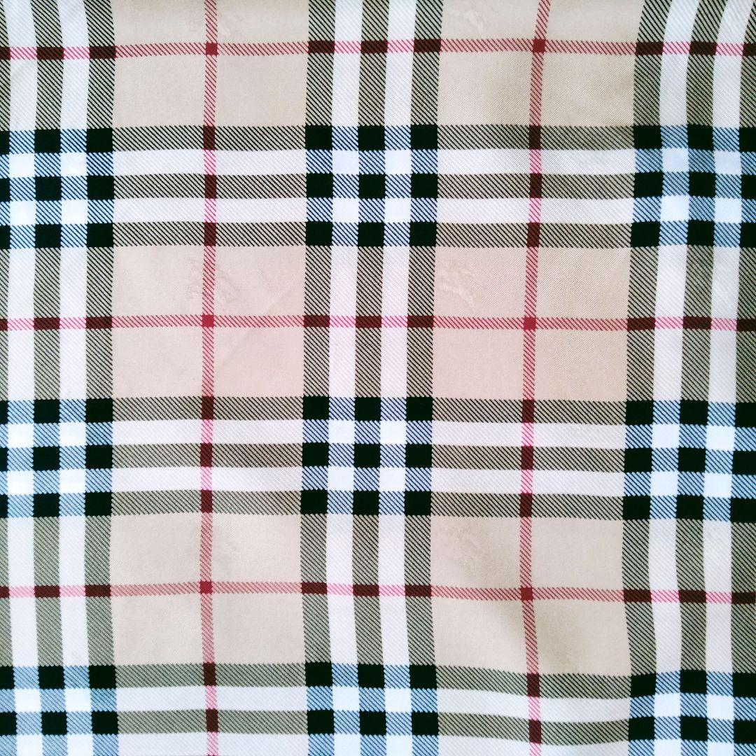 希少 美品✨️ バーバリー 大判スカーフ ノバチェック シャドーホース シルク