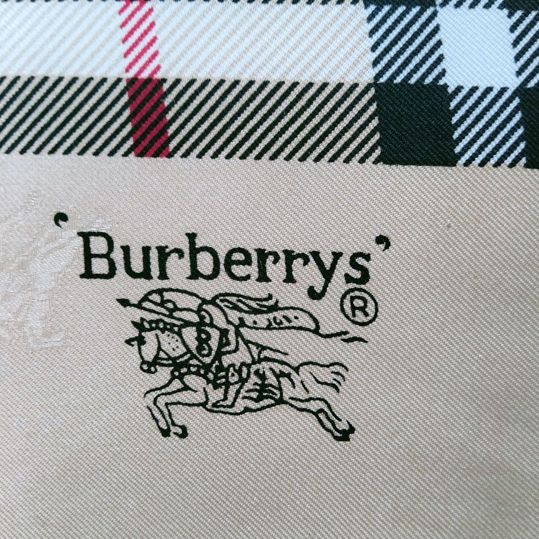 希少 美品✨️ バーバリー 大判スカーフ ノバチェック シャドーホース シルク