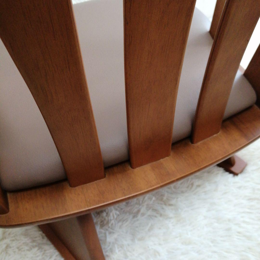 天然木アーム付き回転チェア