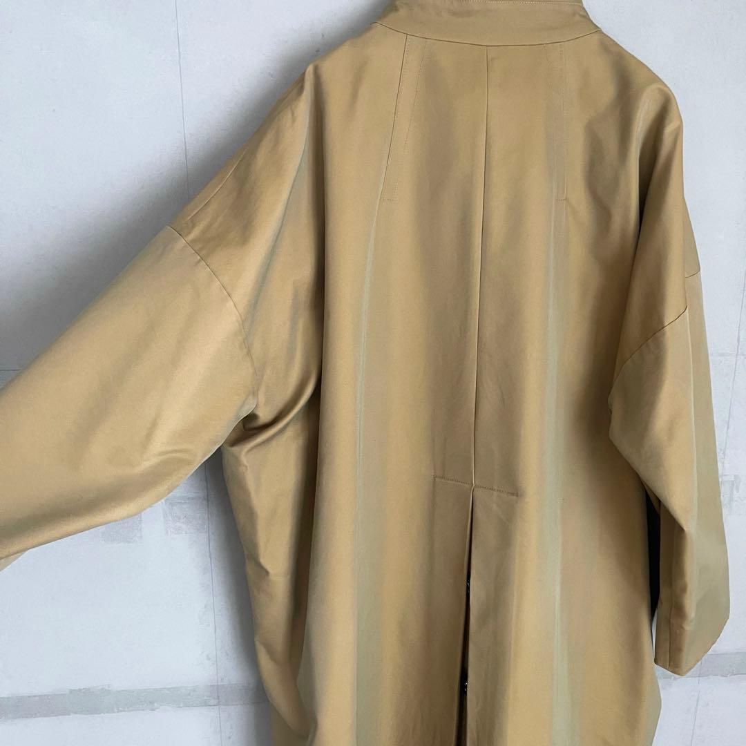 ENFOLD シャンブレーギャバオーバービッグトレンチコート　玉虫色