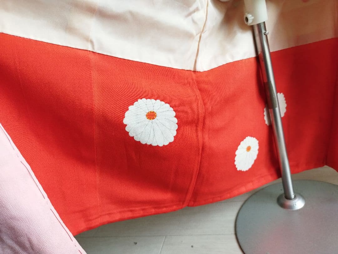 専用です☆アンティーク薄ピンク、クリーム色に梅の花の着物☆２歳から３歳