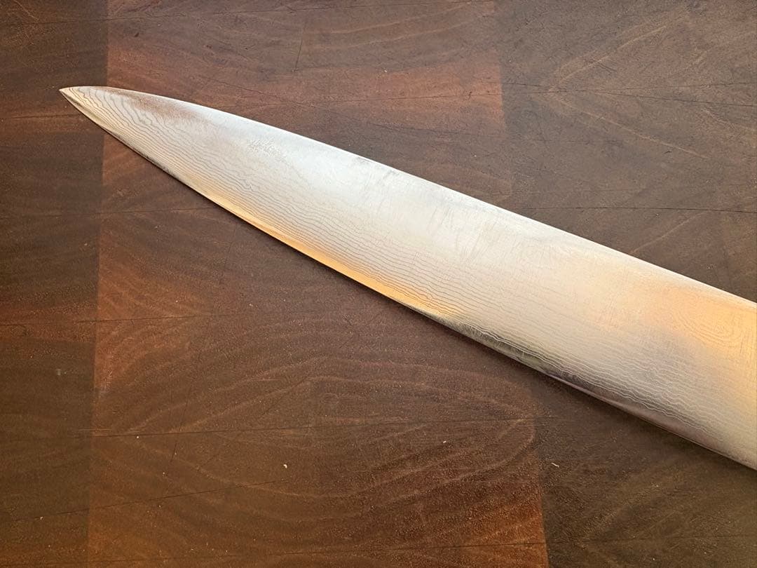 龍泉刃物　摩天楼　ダマスカス　筋引　270mm 包丁　越前打刃物　洋包丁