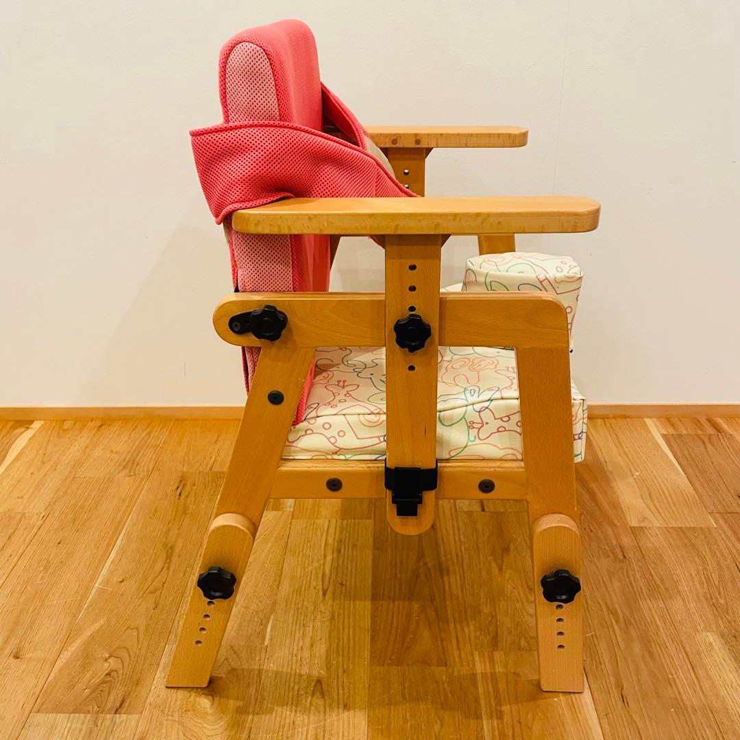 バンビーナ チェア 障害児座位保持椅子 高さ調節 肘置き調節 ビニールレザー