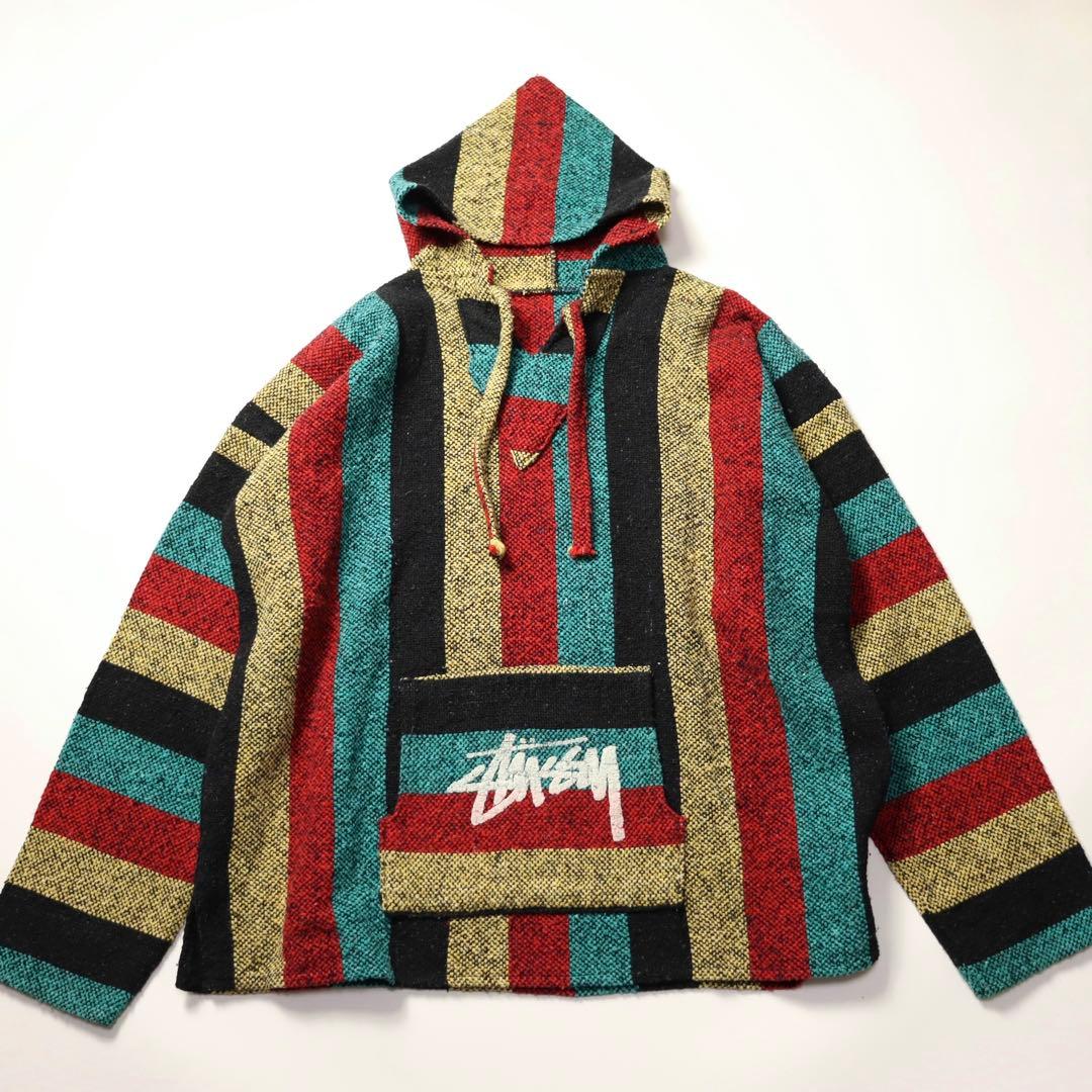 old Stussy ステューシー 90s メキシカンパーカー オールド　古着