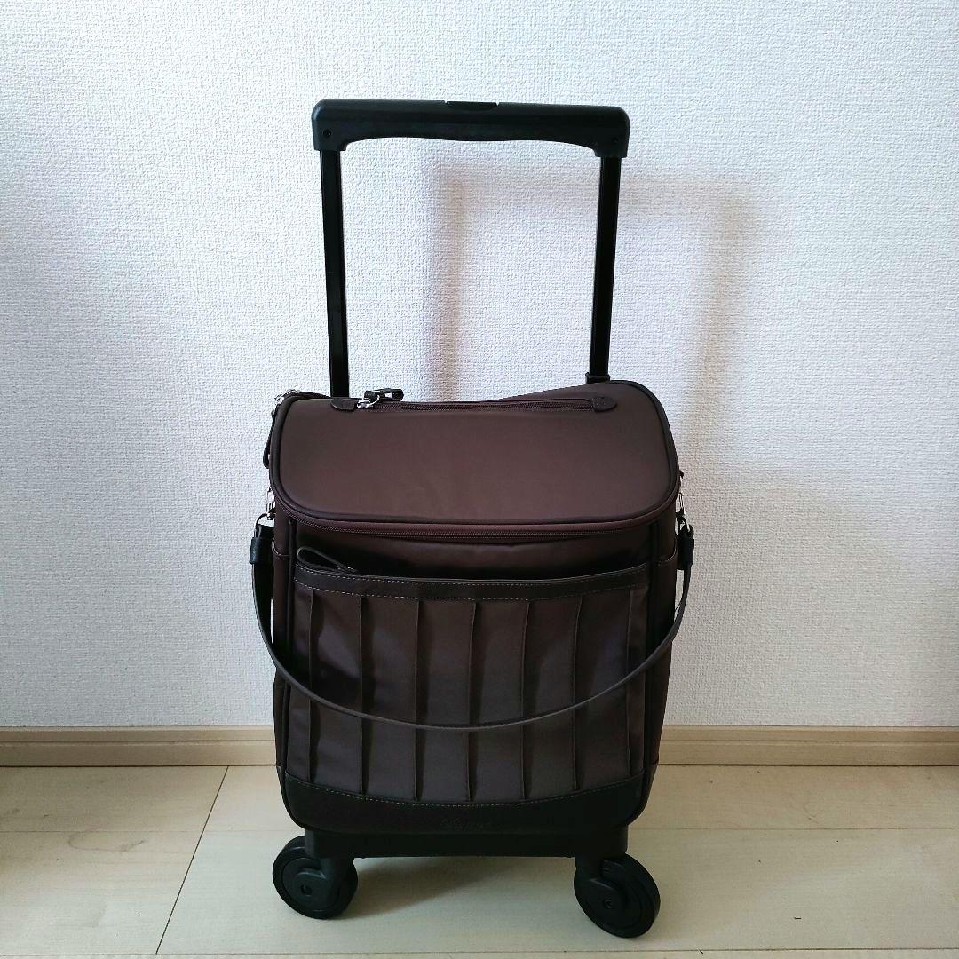 美品✨スワニー　D371 リニーエII　キャリーバッグ 　ショピングカート 茶色