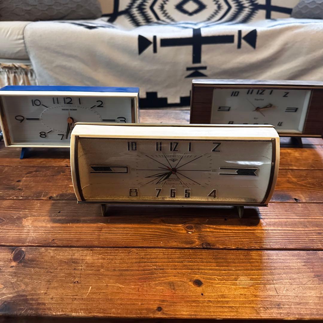 昭和レトロ　置き時計　時計　3台　ジャンク扱いです