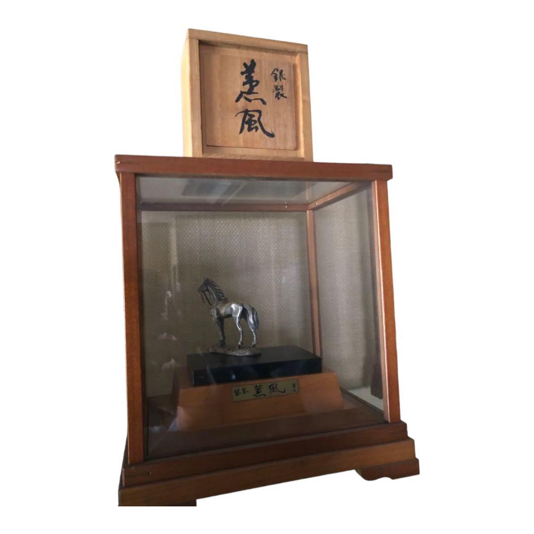 純銀製馬　薫風　年代物　昭和アンティーク　レトロ　コレクション　送料込み