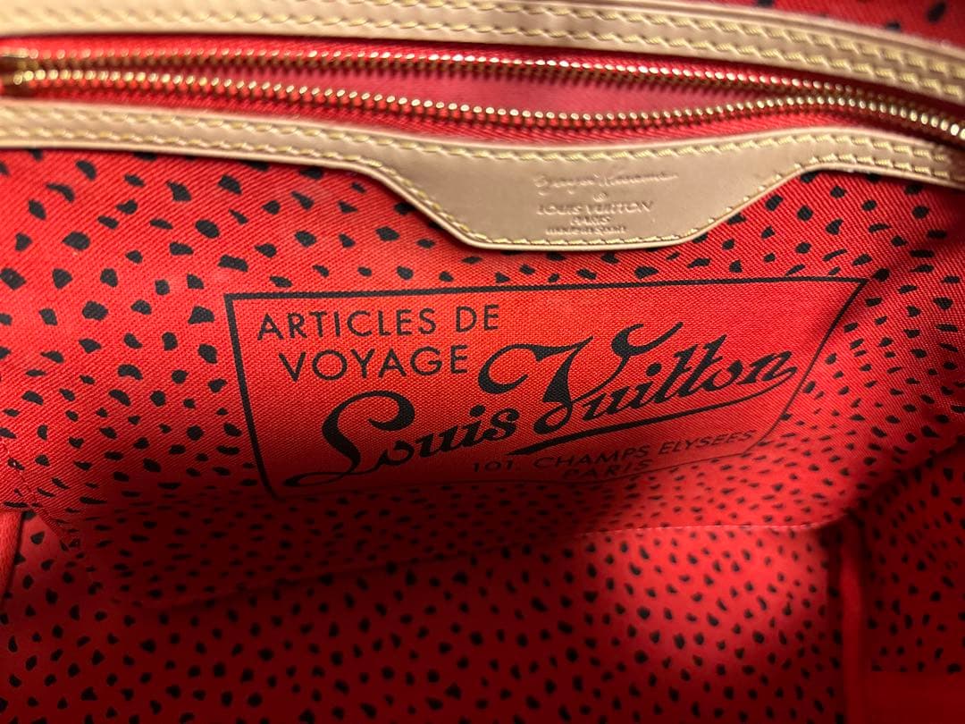 限定Louis Vuitton トートバッグ レッド/ブラウン　ヤヨイクサマ