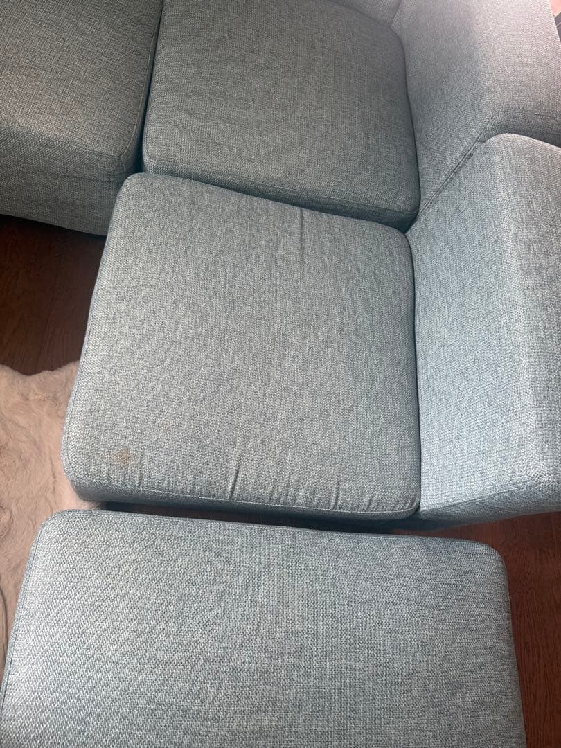 NOCE オットマン付きカウチソファセット　③の部分