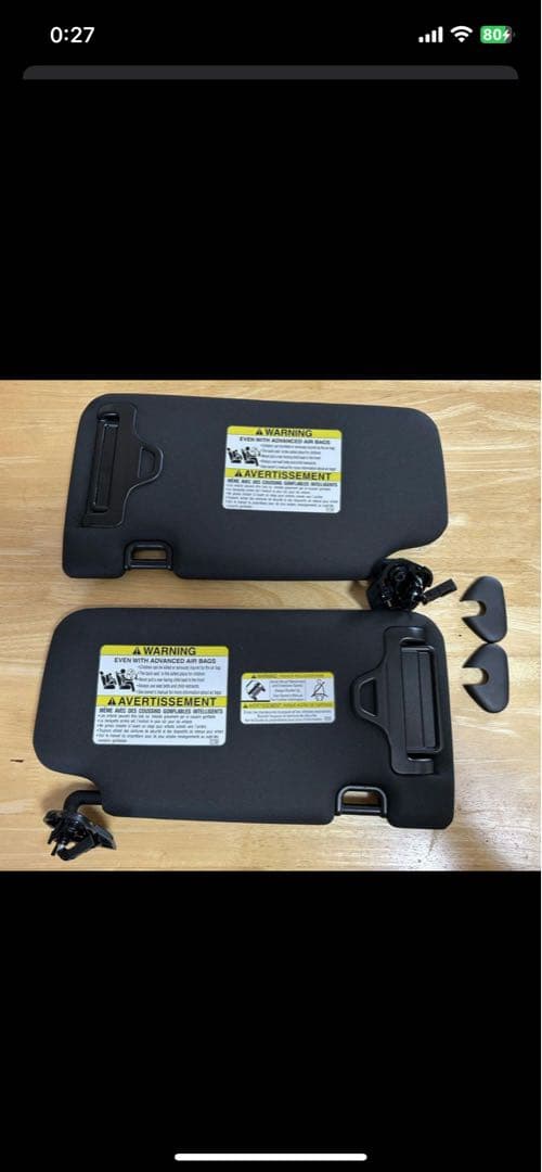 サンバイザーセット ブラック　レヴォーグvm　フォレスター　北米　USDM