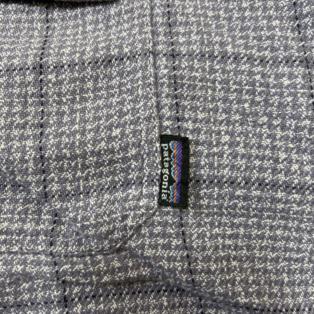 00's Patagonia パタゴニア オーガニックコットンシャツ 紫 M